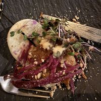 Heura bao with shitake and sriracha Mayo  at Ca n'Ela Vegan Restaurant in Mallorca