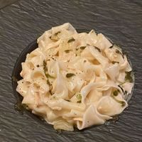 Carbonara at Ca n'Ela Vegan Restaurant in Mallorca