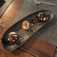 Tasting menu desert  at Ca n'Ela Vegan Restaurant in Mallorca
