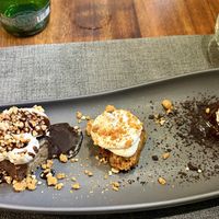 Dessert platter. The carrot was the bestt  at Ca n'Ela Vegan Restaurant in Mallorca