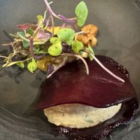 Beetroot ravioli was very tasty   at Ca n'Ela Vegan Restaurant in Mallorca