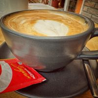 Cappuccino with almond milk   at Nourish by Avata in Kathmandu