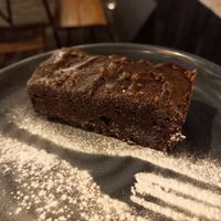 Choc brownie at Nomas in Macclesfield