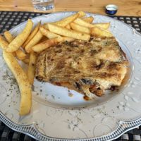 Vegan Mousaka  at Pheidias Grill House in Olympia