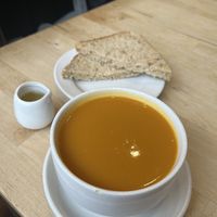 Sweet potatoes and chilly soup  at The Bothy in Ballater