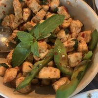 Tofu with fresh mint  at Burma Love - Valencia St in San Francisco