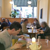 Inside at Moosewood Restaurant in Ithaca