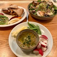 Mushroom pate at Moosewood Restaurant in Ithaca