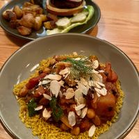 Moroccan chickpea stew at Moosewood Restaurant in Ithaca
