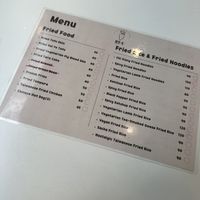 Menu card  at Qī Xiāng Shí 期香食 in Hualien