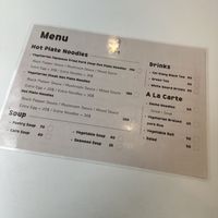 Menu card   at Qī Xiāng Shí 期香食 in Hualien