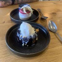 Choc Orange sponge and Cheesecake   at The Tal-y-Cafn in Colwyn Bay