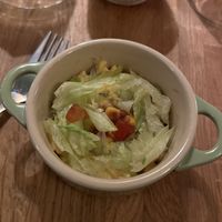 Amuse bouche tex-mex salad   at Burritos Hermanos in Paris