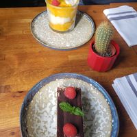 Tiramisu vegan et spicy sorbet tequila at Burritos Hermanos in Paris