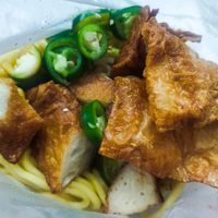 Mee rebus lots of ingredients at Veggie 素食 121 in Central Singapore