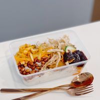 Nasi lemak at Veggie 素食 121 in Central Singapore