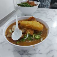 Mee rebus with hash brown at Veggie 素食 121 in Central Singapore