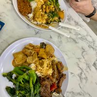 3 dish set + rice at Veggie 素食 121 in Central Singapore