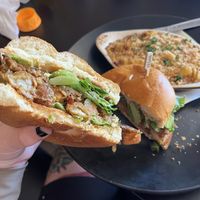 Fried cauliflower on a  burger? Never would’ve thought of it but I loved it  at Root and Press in Worcester