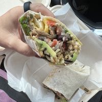 Vegan breakfast burritoos  at Root and Press in Worcester
