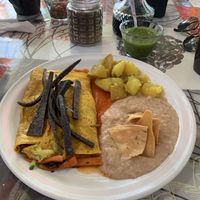 Vegan omelette con papas   at El Original in Sayulita