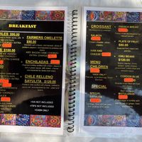 menu  at El Original in Sayulita