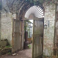 Old walled vegetable garden, 
that once belonged to the royal family at De Ommuurde Tuin in Renkum