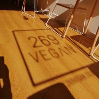 Golden hour in the Cafe at 269 Vegan in Dunfermline