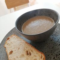 Mushroom and Dill Soup at 269 Vegan in Dunfermline