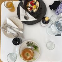 Granola bowl & LGBT Bagel  at 269 Vegan in Dunfermline