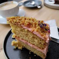 rose and pistachio cake at 269 Vegan in Dunfermline