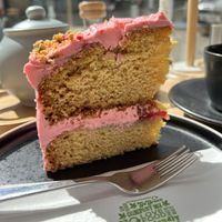 Rose and Pistachio cake  at 269 Vegan in Dunfermline