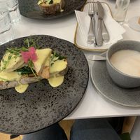 Florentine and pumpkin spice latte  at 269 Vegan in Dunfermline