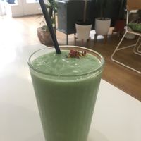 Green pineapple smoothie  at 269 Vegan in Dunfermline