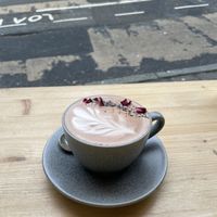 Turkish delight hot chocolate   at 269 Vegan in Dunfermline