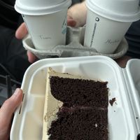 Strawberry chocolate espresso cake  at 269 Vegan in Dunfermline