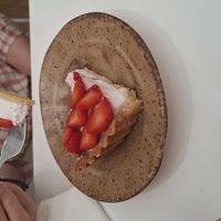 Strawberry tart at 269 Vegan in Dunfermline