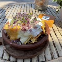 Vegan Nachos (I doubt it was vegan)  at MaiMai Surf Bar in Mallorca