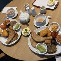 There are 2 full vegan breakfasts. We asked the chef to just give us a selection    at The Swan in Banton