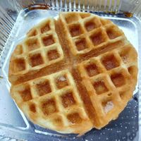 Vegan waffle at Charlie Waffles & Co in Dundee