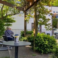 Outside seating  at Macrina Bakery & Cafe - Capitol Hill in Seattle