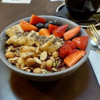Great Acai bowl for breakfast at Urban Espresso Lounge in Coffs Harbour