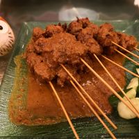 Vegetarian satay at Tian Teck Vegetarian Food in Batu Pahat