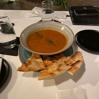 Tomato basil soup at Samadhi in San Jose