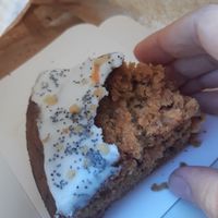 Gâteau aux carottes et noix at Équilibres Cafe in Lyon