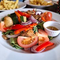 Roast vegetable salad at The Tyndrum Inn in Crianlarich