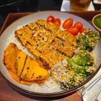 Grain bowl with tempeh at Supergrain in Jakarta