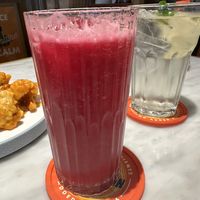 Dragonfruit drink  at Supergrain in Jakarta