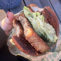 No sauce and burnt buns. Sadly the worst burger I ever had   at POPL Burger in Copenhagen