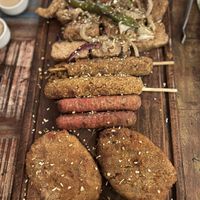 One dish of maybe seven that comes with the sampler, it’s crazy!   at A Coruja in Sao Paulo